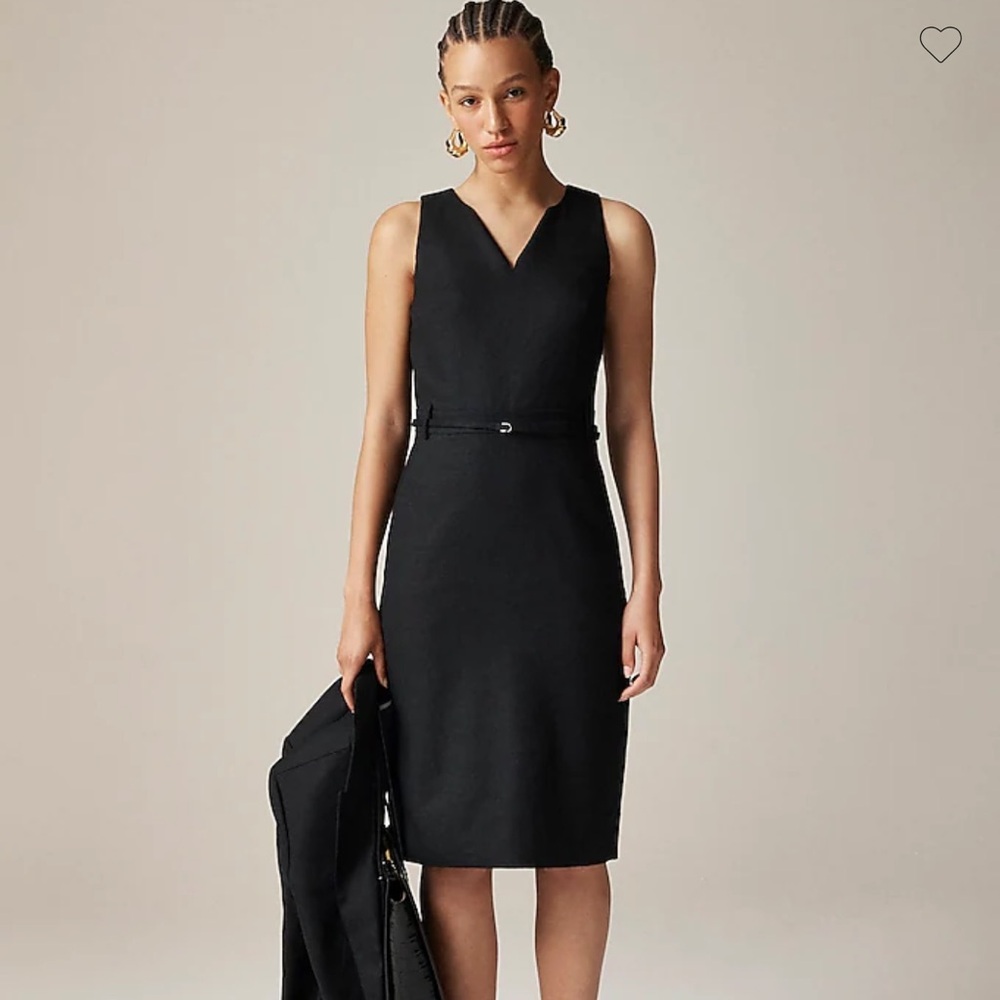 J.Crew Executive Dress in Stretch Linen Blend